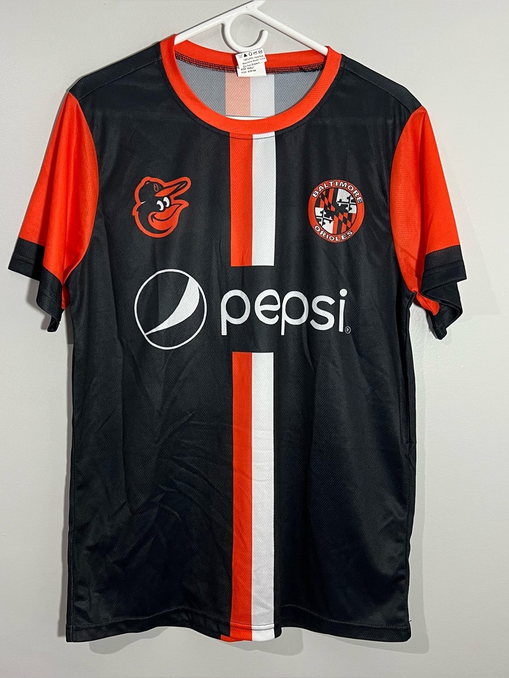 MLB Baltimore Orioles Baseball Birdland FC 2022 Black Soccer Jersey Adult Medium